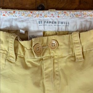 Anthropologie Paper Twill shorts.